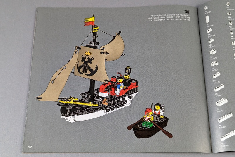 Bauanleitung für ein Lego-Handelsschiff.