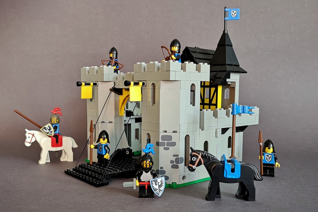 LEGO® 10 x Ritterburg Burgteile 2345 Eck Panel Ritter schwarz 
