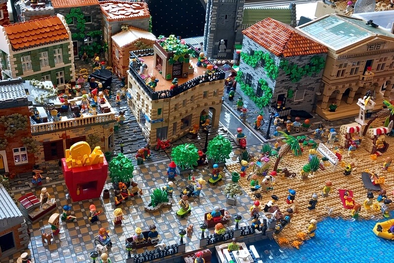 Italienische Lego-Stadt.