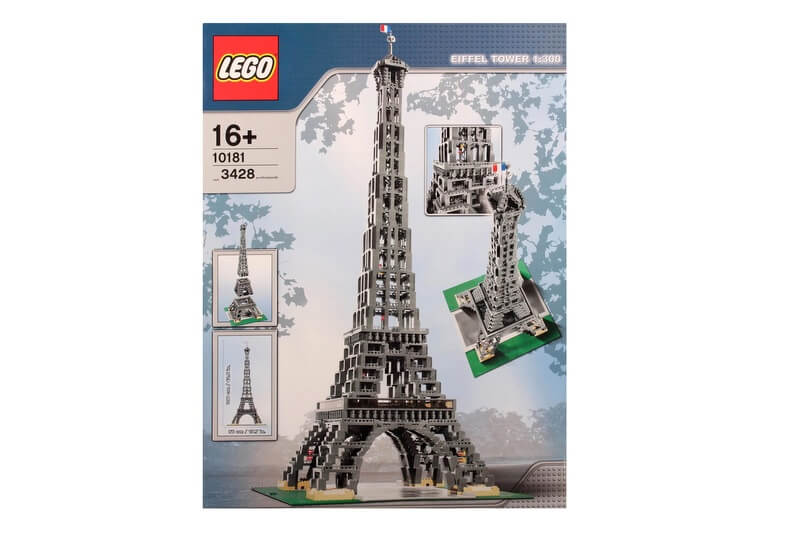 Lego-Set 10181 zeigt die sehr große Version von dem Eiffelturm aus Bausteinen.