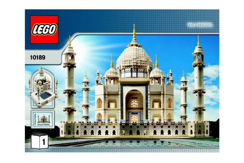Lego-Set 10189 zeigt das berühmte Taj Mahal.
