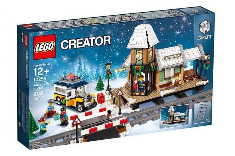 Der weihnachtliche Bahnhof 10259 von Lego.