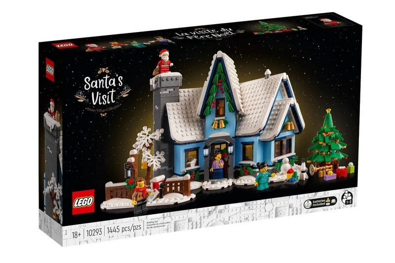 Der Besuch vom Weihnachtsmann als Lego-Set mit der Nummer 10293.