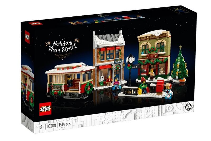 Lego-Weihnachtsset 10308 mit Box aus dem Jahr 2022.