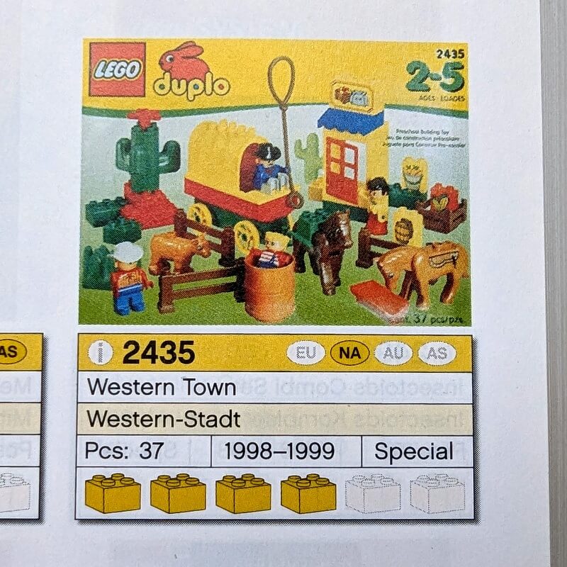 Die Western-Stadt von Duplo ist heute extrem selten.