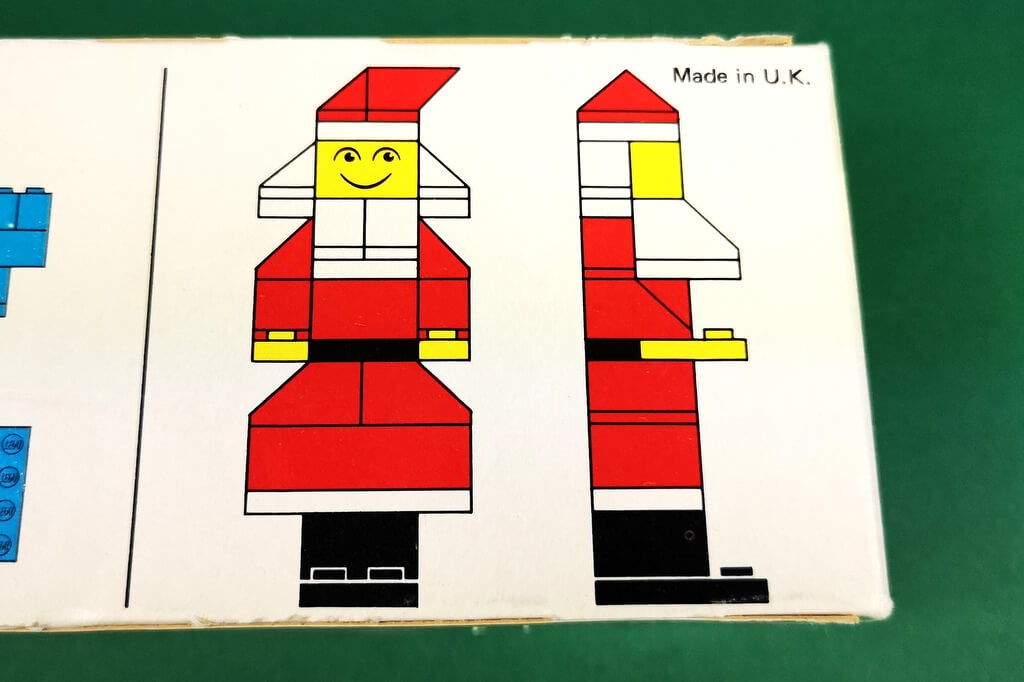 Die Bauanleitung zeigt in nur zwei Bildern, wie man einen Weihnachtsmann aus LEGO-Steinen bauen kann. 