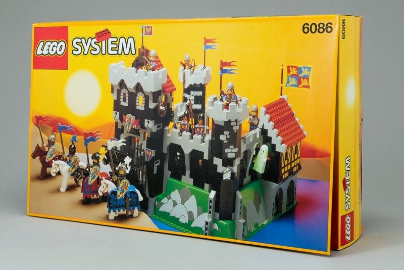 Das sehr seltene und teure Ritter-Set 6068 von Lego in originalverpackter Box von 1992.