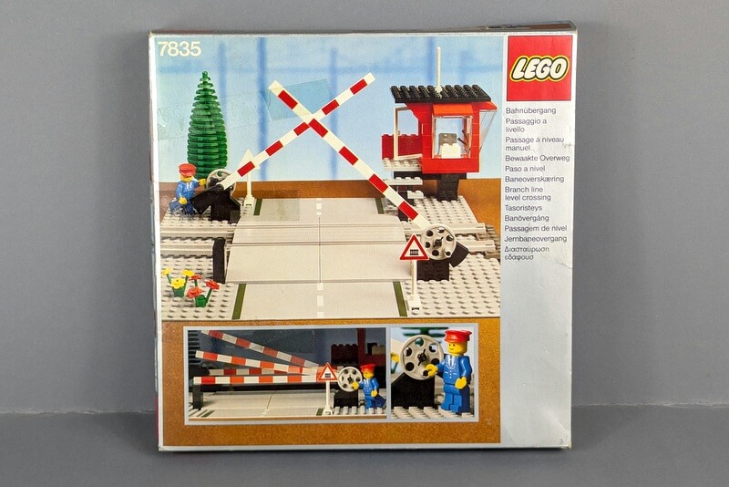 Die seltene Vintage-Lego-Box von Set 7835 aus dem Jahr 1985.