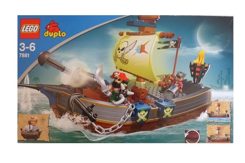 Kleines Piratenschiff von Lego von 2006.