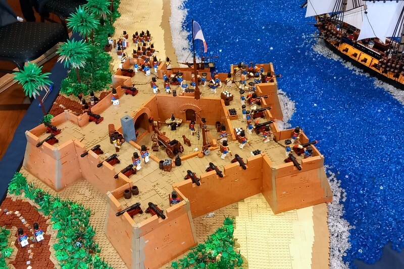 Lego-Festung der Blauröcke große Version.