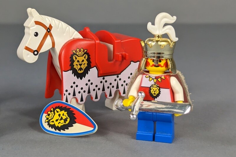 König Richard als Lego-Figur mit sehr teuren und seltenen Teilen.