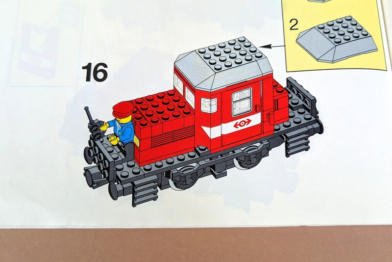 Alternative Bauanleitung des Sets für eine zweite Lego-Lokomotive.