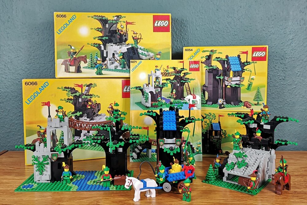 LEGO-Robin-Hood-Sets der 80er-Jahre auf einen Blick.