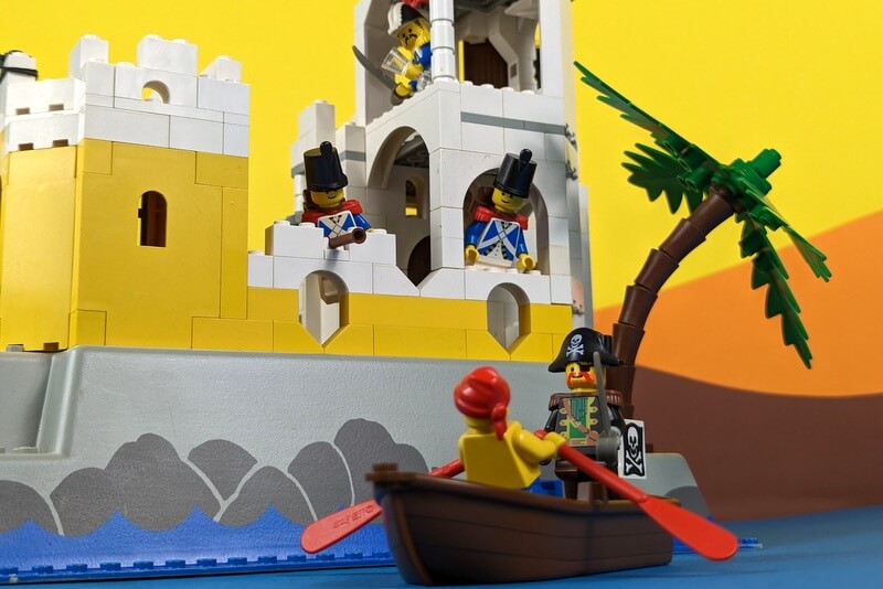 Piraten-Szene aus Lego.