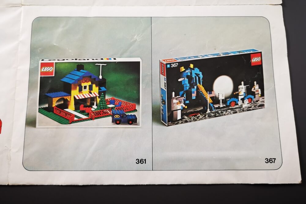 LEGO hat damals direkt in der Bauanleitung von Set 363 weitere Sets empfohlen, die zur modularen System-Idee passen.